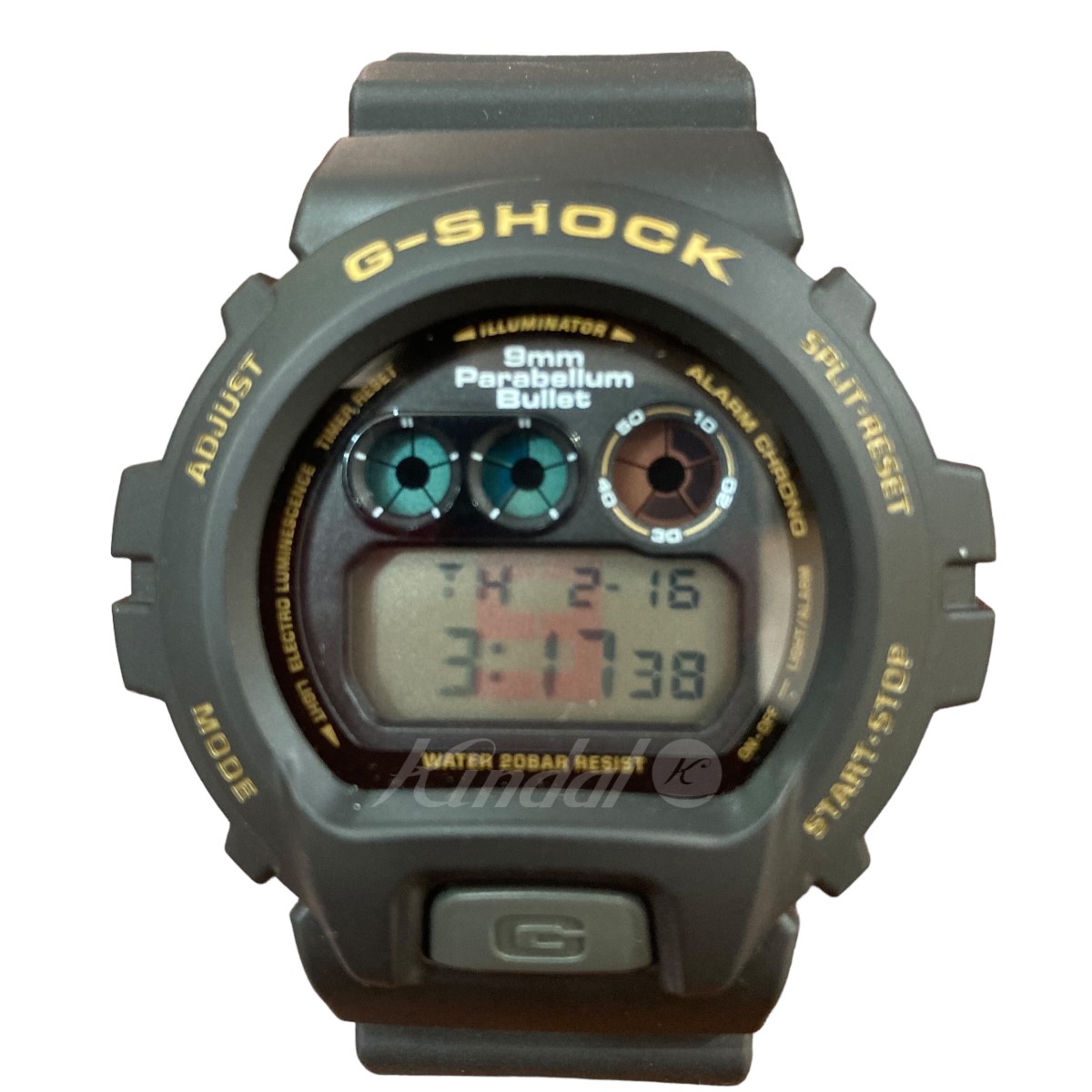 Used] CASIO x 9mm Parabellum Bullet G-SHOCK Circle Watch Black