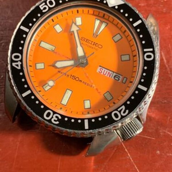 Dial Seiko 6309 729b Seiko Orange Dial Diver 150m 6309-729B Very