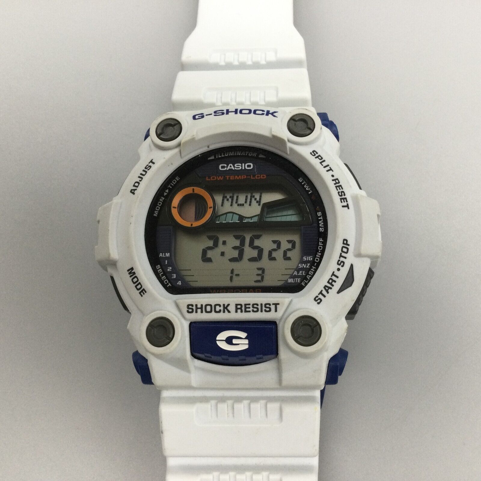 G shock tide online watch white