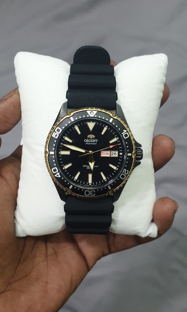 orient mako 3 black gold