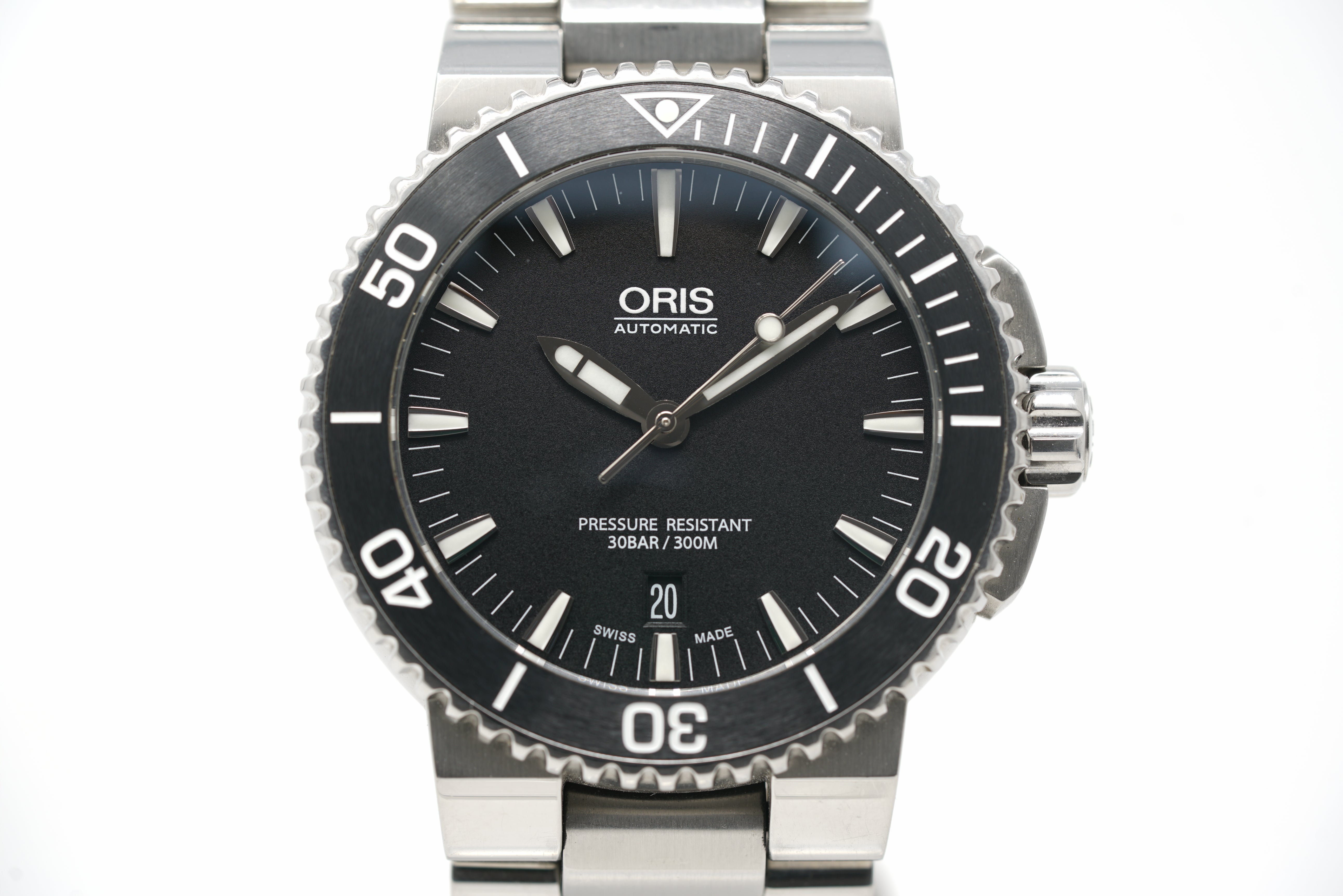 799 USD FS Pre Owned Oris Aquis Date 01 733 7653 4154 07 8 26