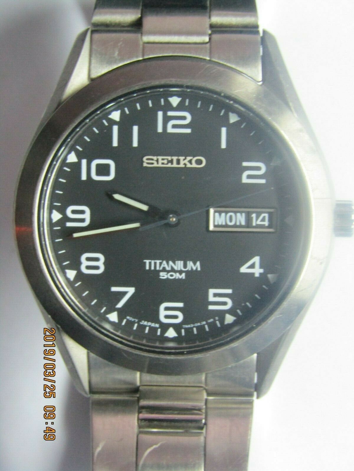 seiko titanium 50m watch