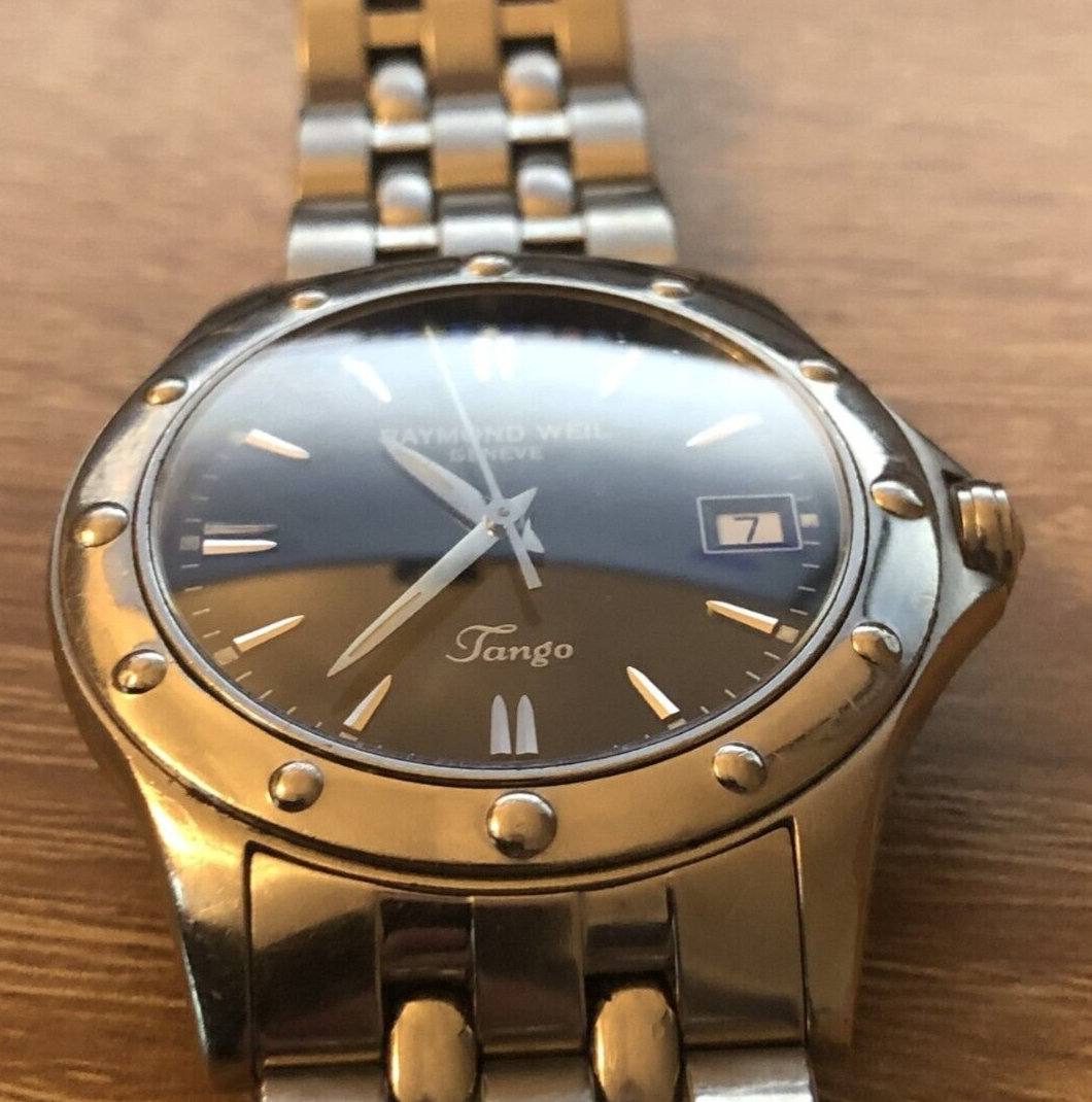Raymond Weil Tango 5590 mens watch. 40mm. New battery