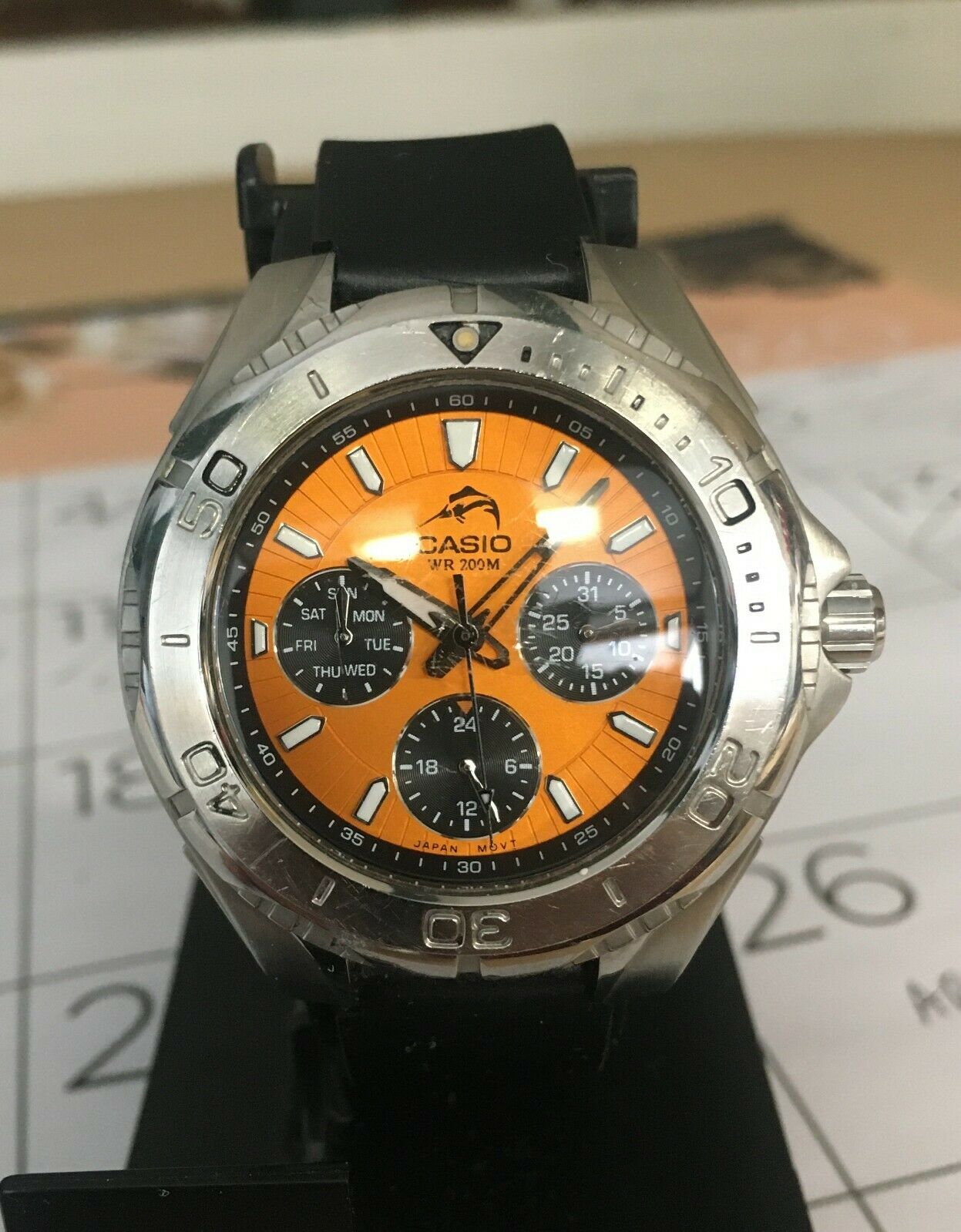 Vintage Casio MDV-301 Marlin Module 2364 Working 200m DIver! New