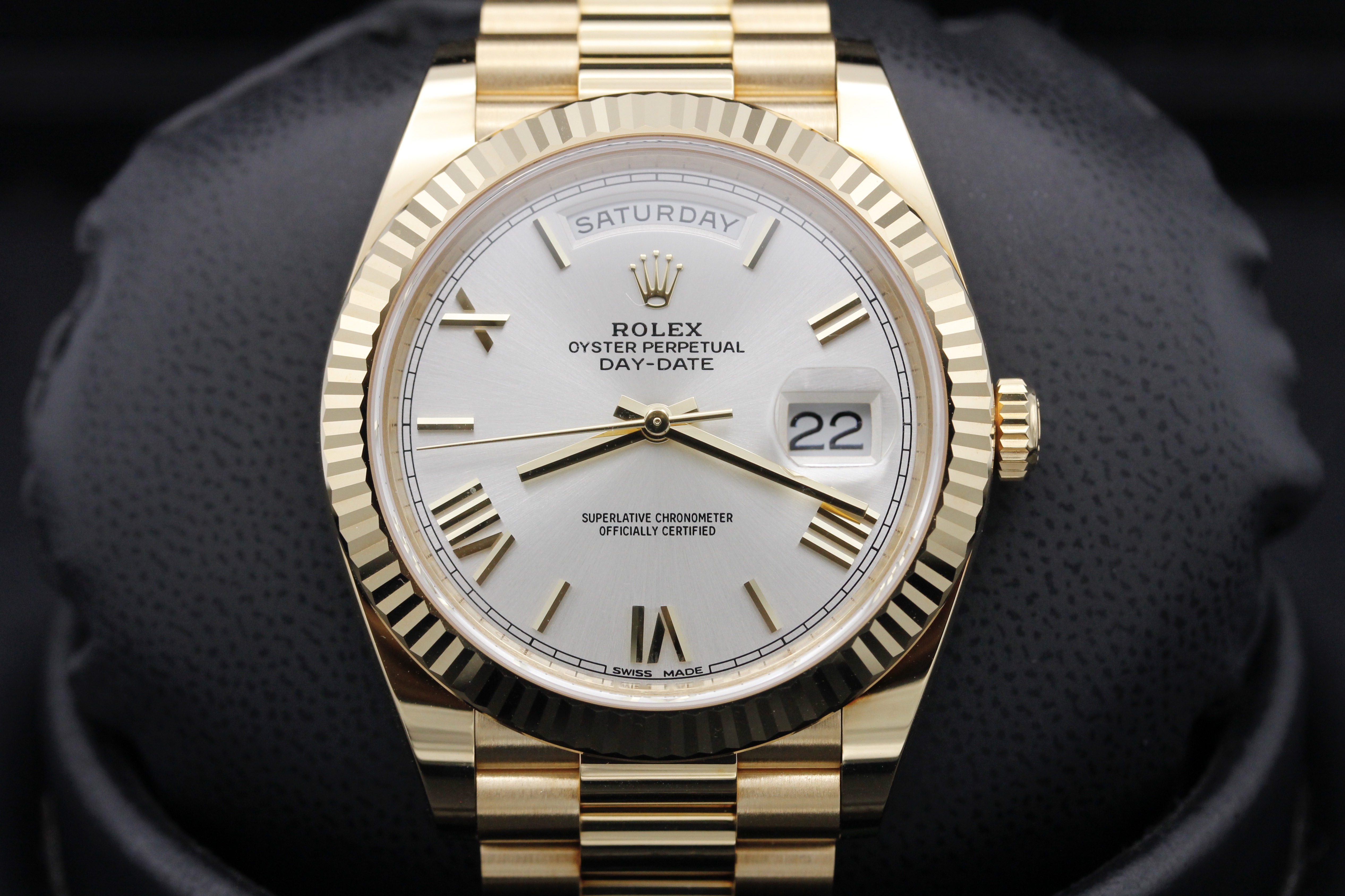 FSOT: Rolex Day Date 40 - 228238 - Champagne Roman - Yellow Gold - 40mm ...