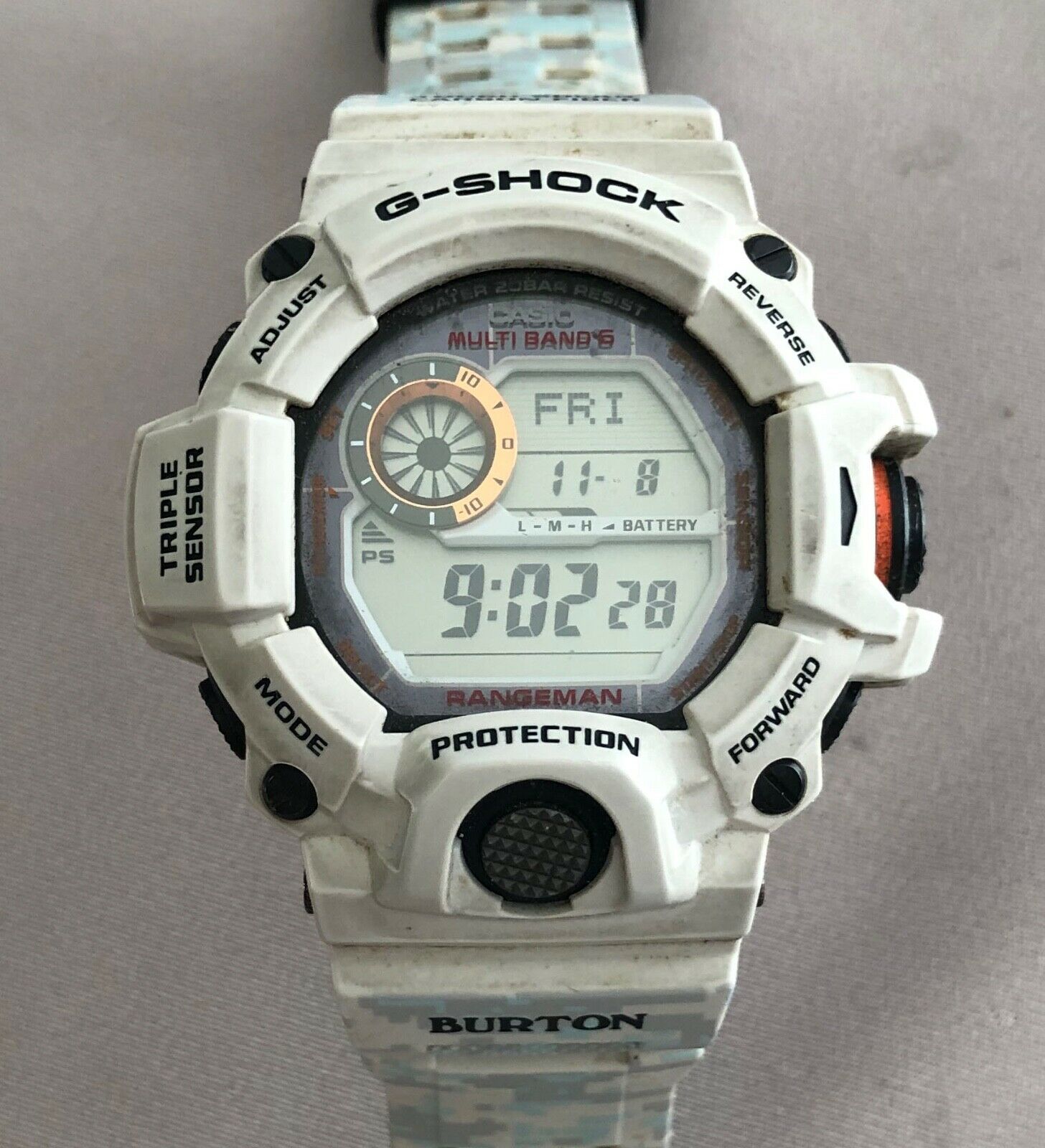 Vintage CASIO G-Shock Rangeman Burton Collaboration GW