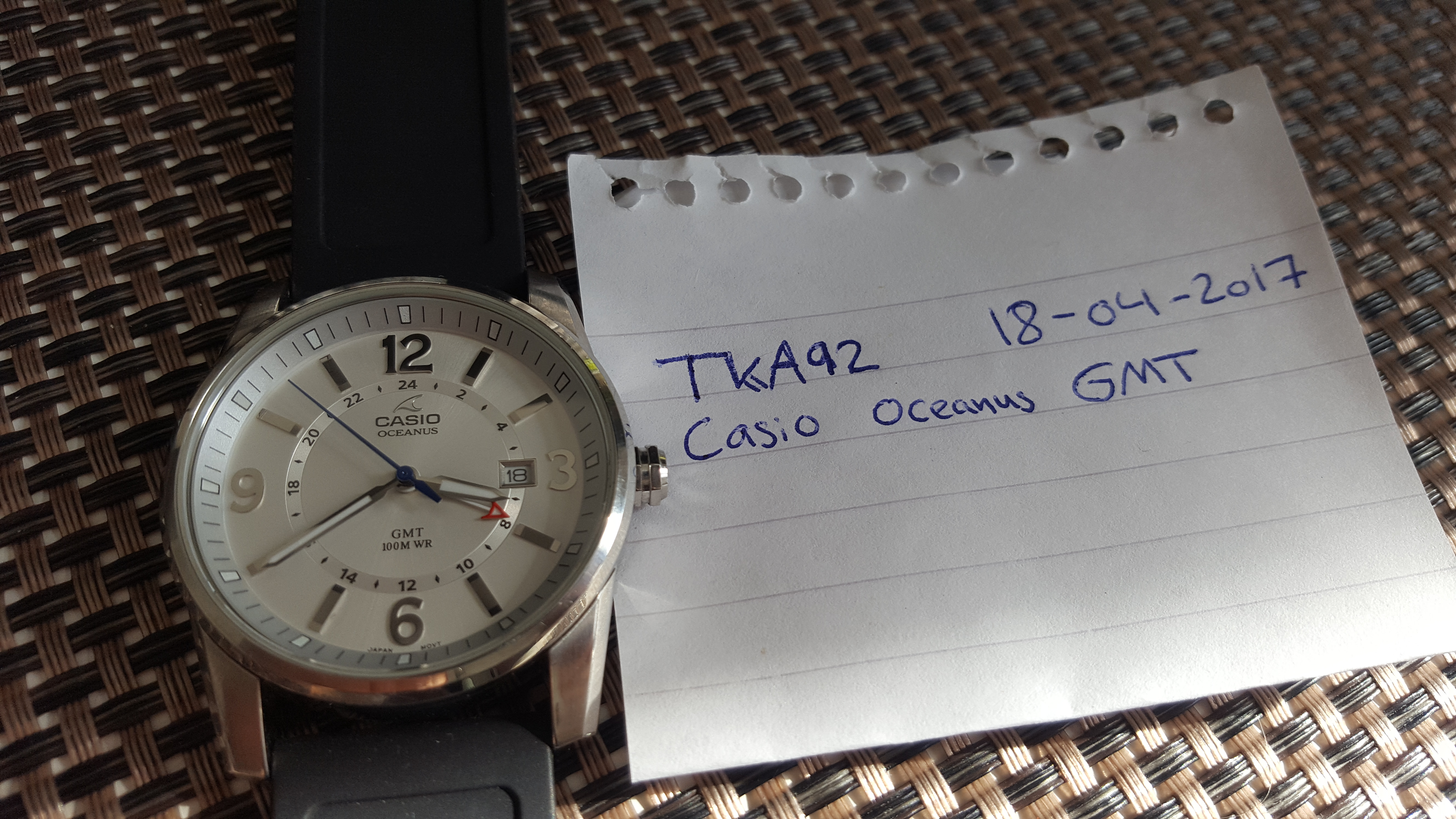 casio oceanus gmt