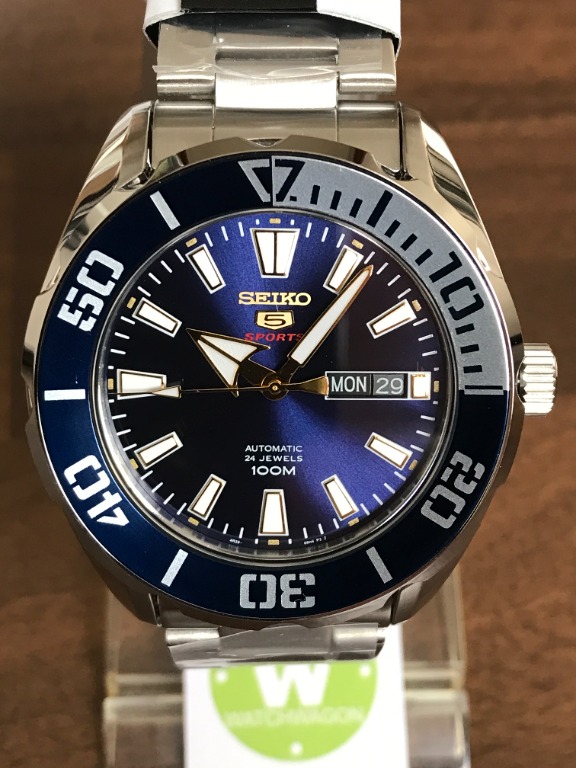 Seiko 5 SRPC51K1 Automatic Gents Sports Watch Blue