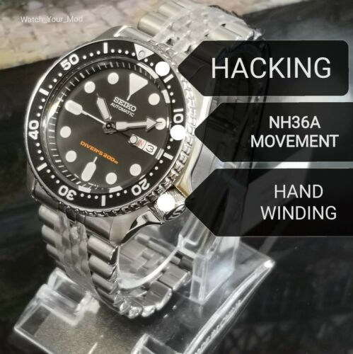 Seiko SKX007 MOD NH36A (4R36) movement HAND-WINDING HACKING Warranty Diver  watch | WatchCharts
