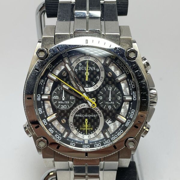 Bulova Precisionist 96B175 – Orologio Uomo In Acciaio Inox – Cronografo Al Quarzo – Impermeabile 300m - 2