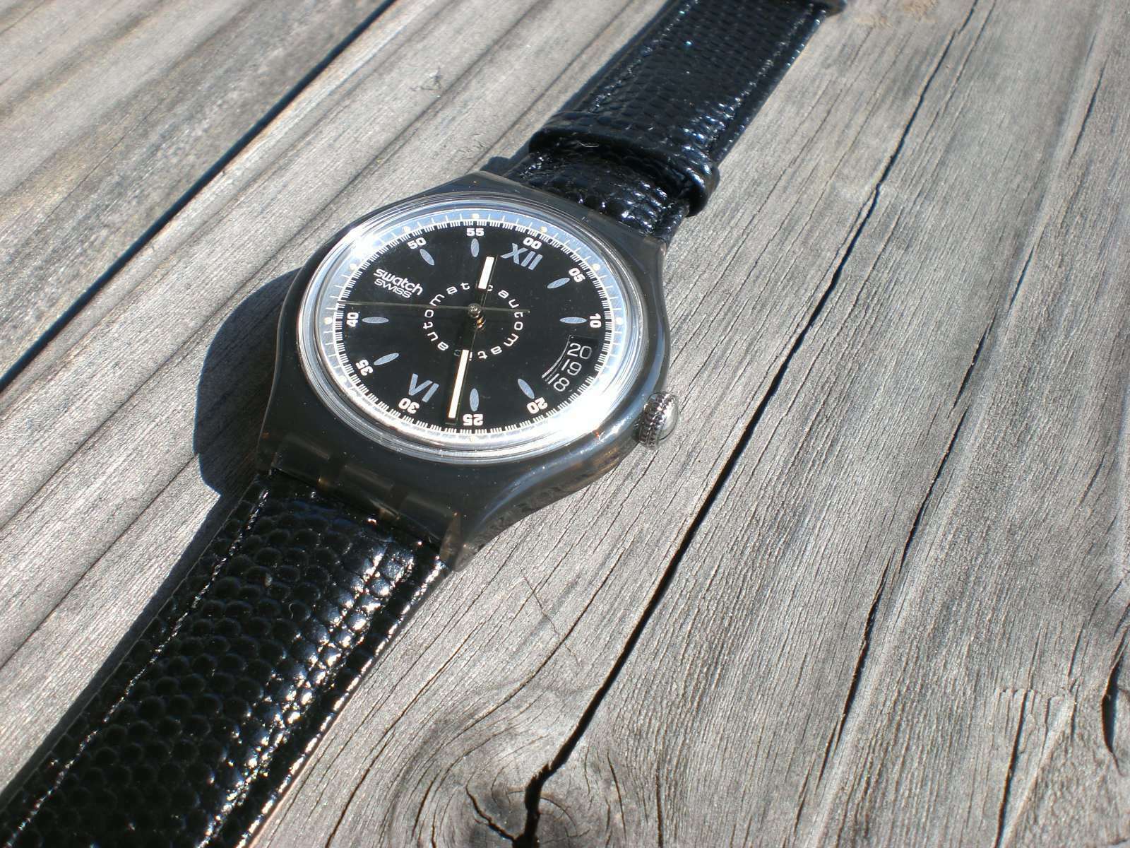 Swatch Uhr Automatic ROPPONGI SAM400 neu ungetragen 1992 selten 