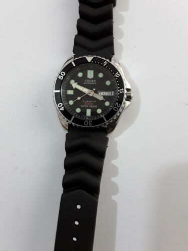 CITIZEN 4-824199-Y diver's watch automatic 8200 Japan, Kanji