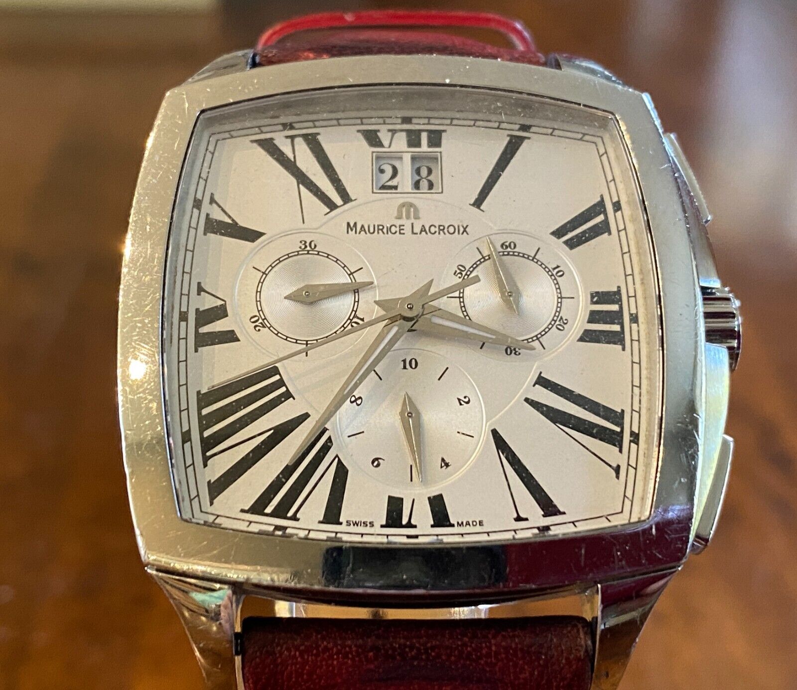 RARE MAURICE LACROIX MIROS COUSSIN CHRONOGRAPH - MODEL NO: MI5017