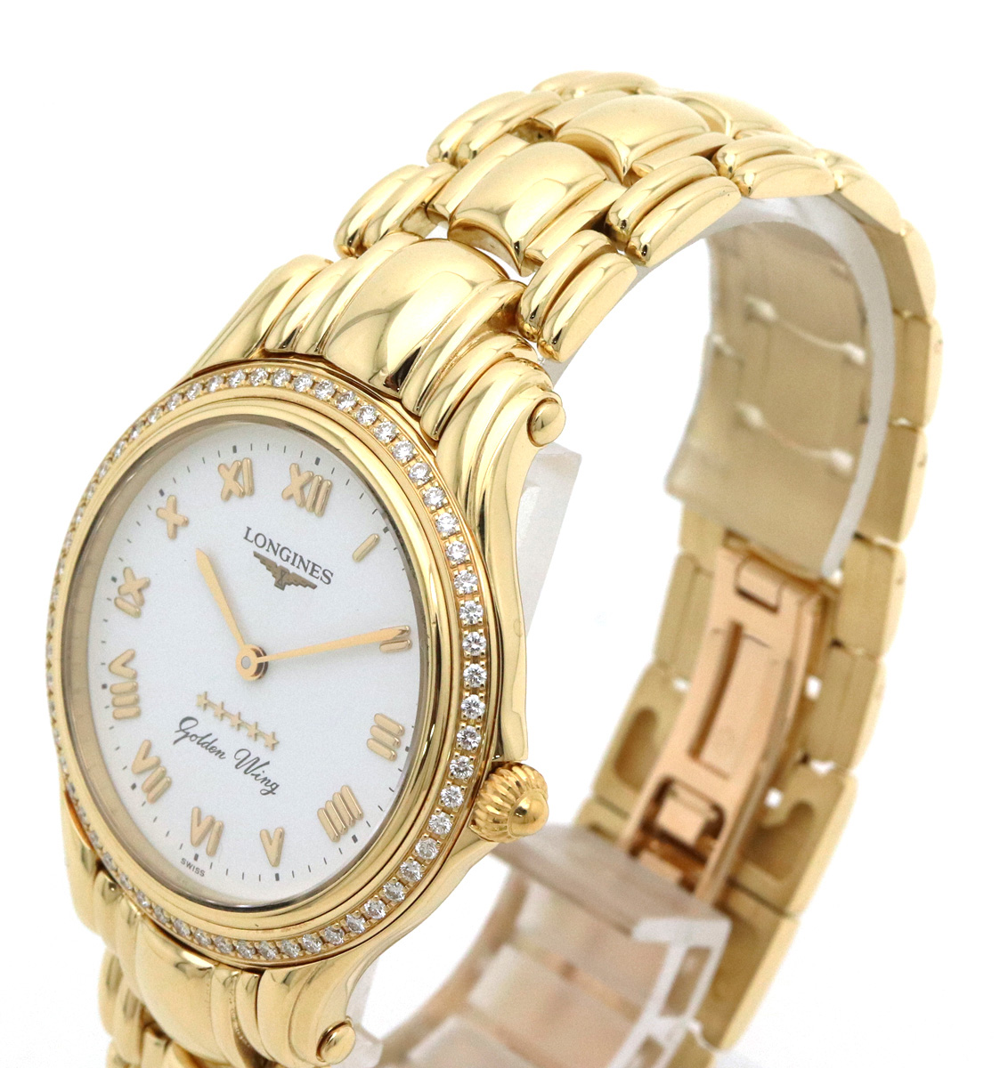 Authentic Longines Golden Wing Watch 33mm Quartz SS GP