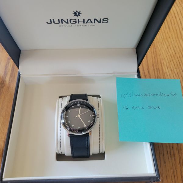 [WTS] Junghans Max Bill Auto 38mm No Date Black Dial 650 WatchCharts