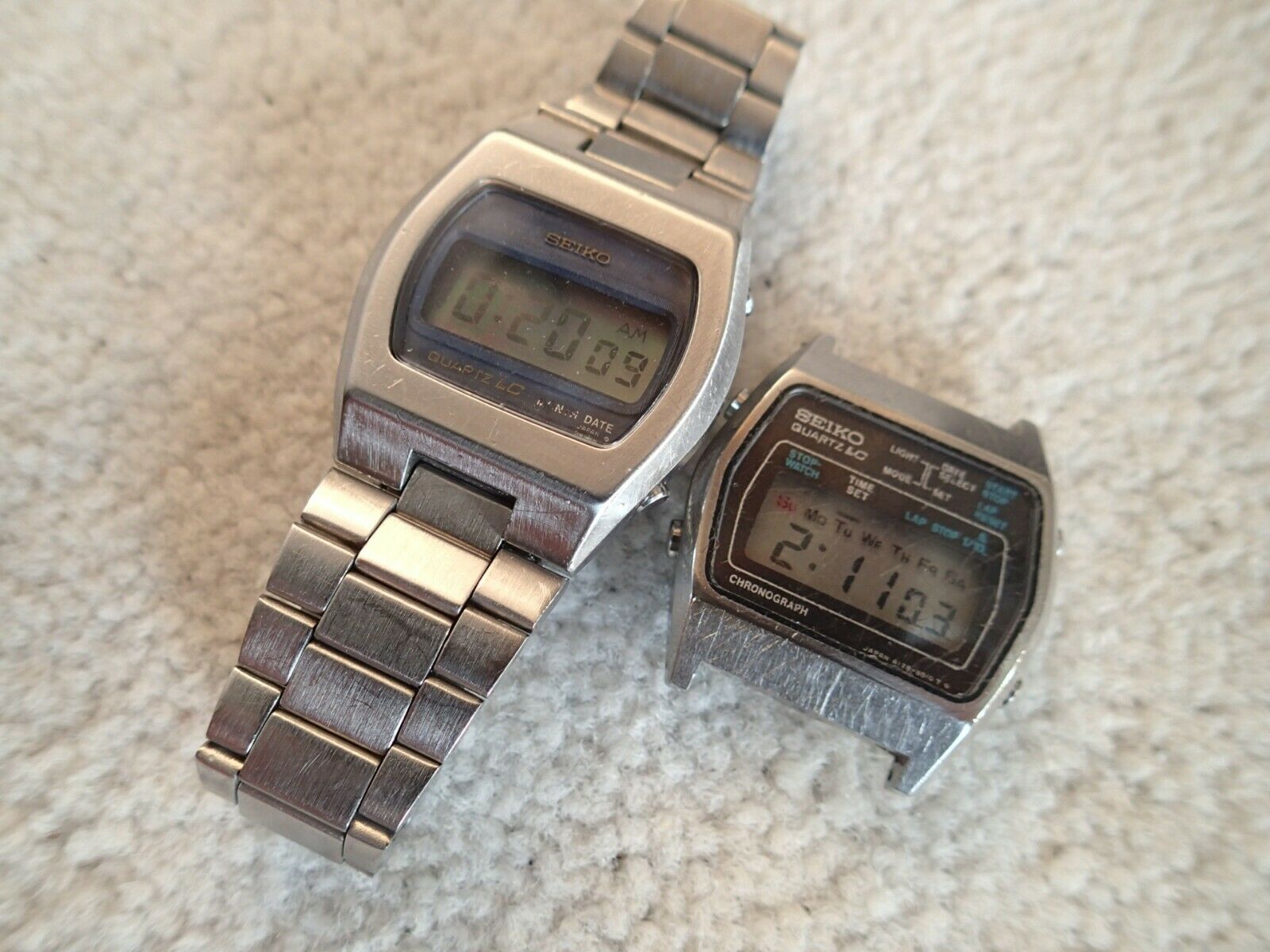 2x Vintage SEIKO Quartz LC digital watches A128-5019 & 0439-4009 Repair |  WatchCharts
