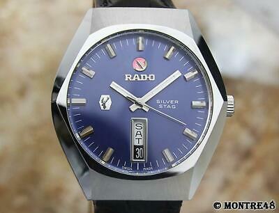 Rado Silver Stag 36mm Men s 1970s Swiss Made Vintage Automatic