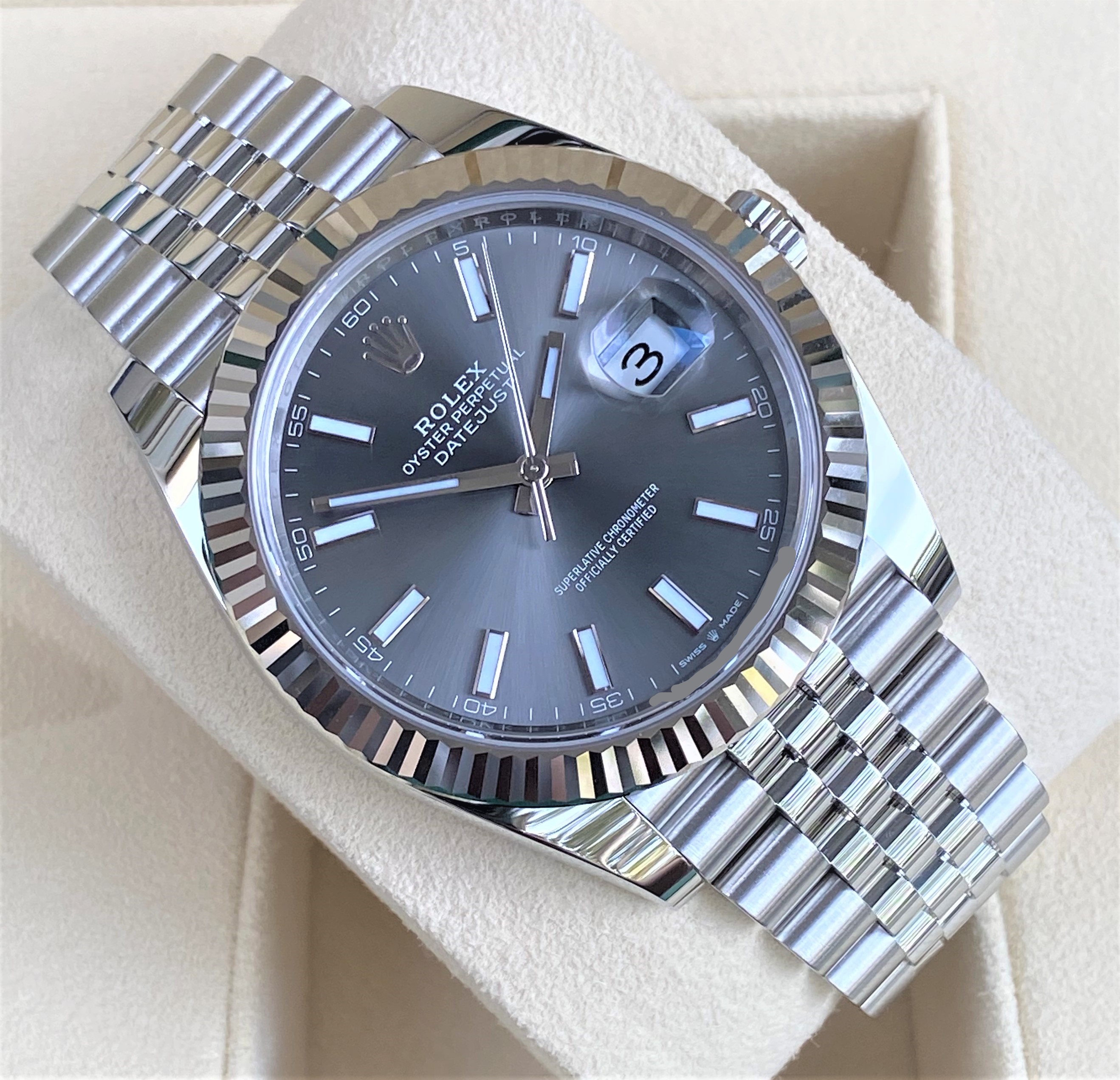 Rolex datejust 41 outlet dark rhodium jubilee