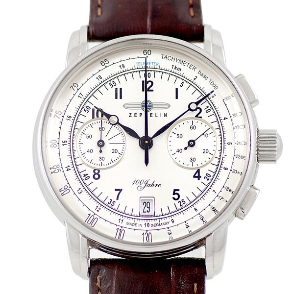 Battery replaced ZEPPELIN 76741 100th anniversary model Chronograph