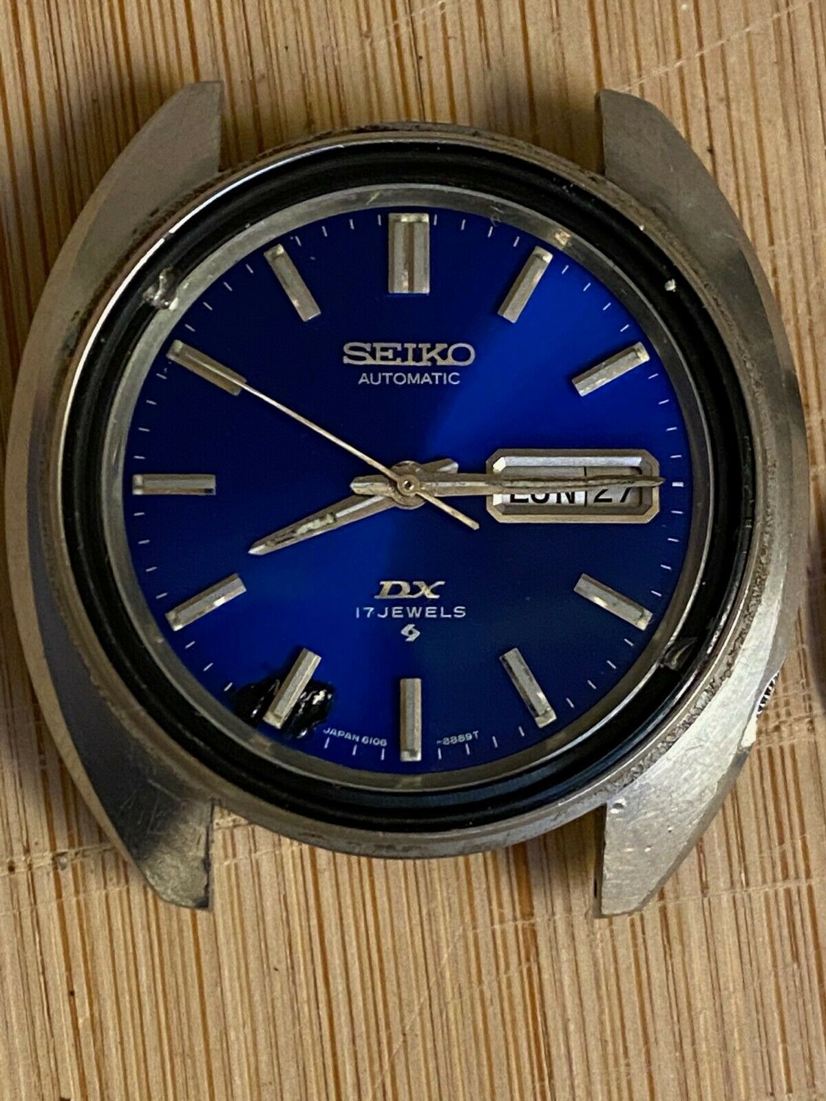 Vintage 1973 SEIKO 6106-8449 Automatic DX 17 JEWELS Watch, Runs