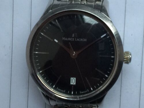 MAURICE LACROIX LES CLASSIQUES QUARTZ REF LC 1117 ST STEEL IN