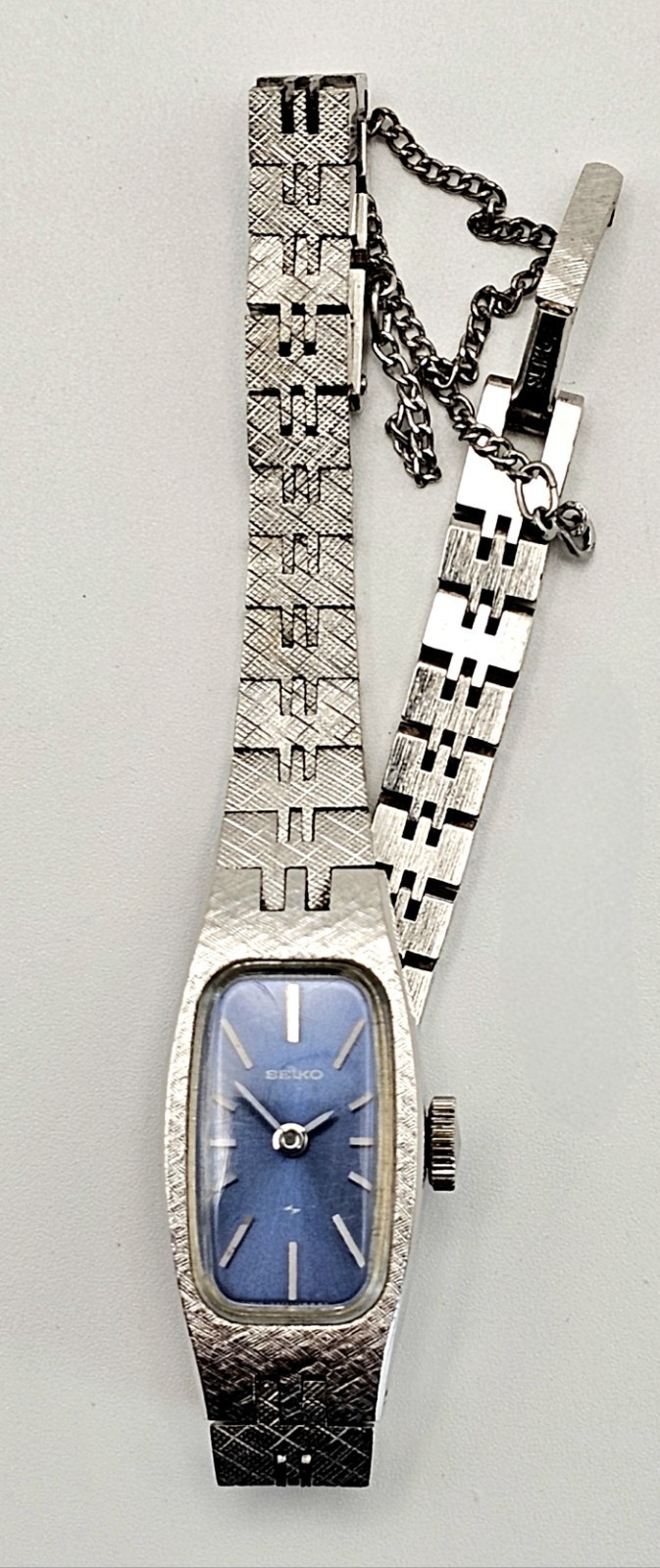 Vintage Seiko Mechanical Watch‎ 14mm Case Blue Dial 6.75\
