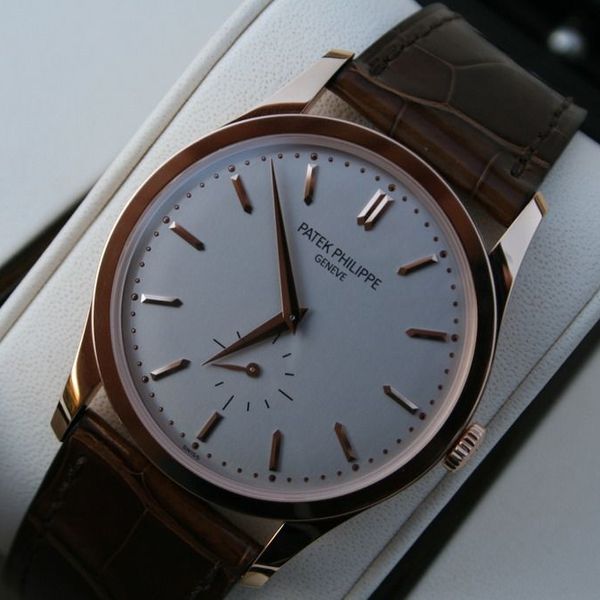 FS: Patek Philippe 18K Rose Gold Calatrava 5196R Box Paper 2015 Mint ...