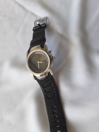Final price DIESEL DZ4026 Watch Sonal Radar Leather black strap 