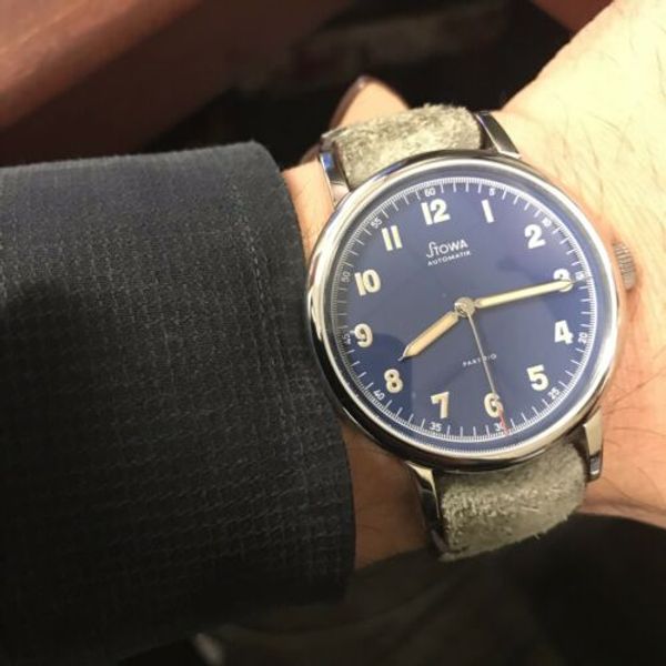 Stowa Partitio Worn and Wound Limited Edition Blue | WatchCharts ...