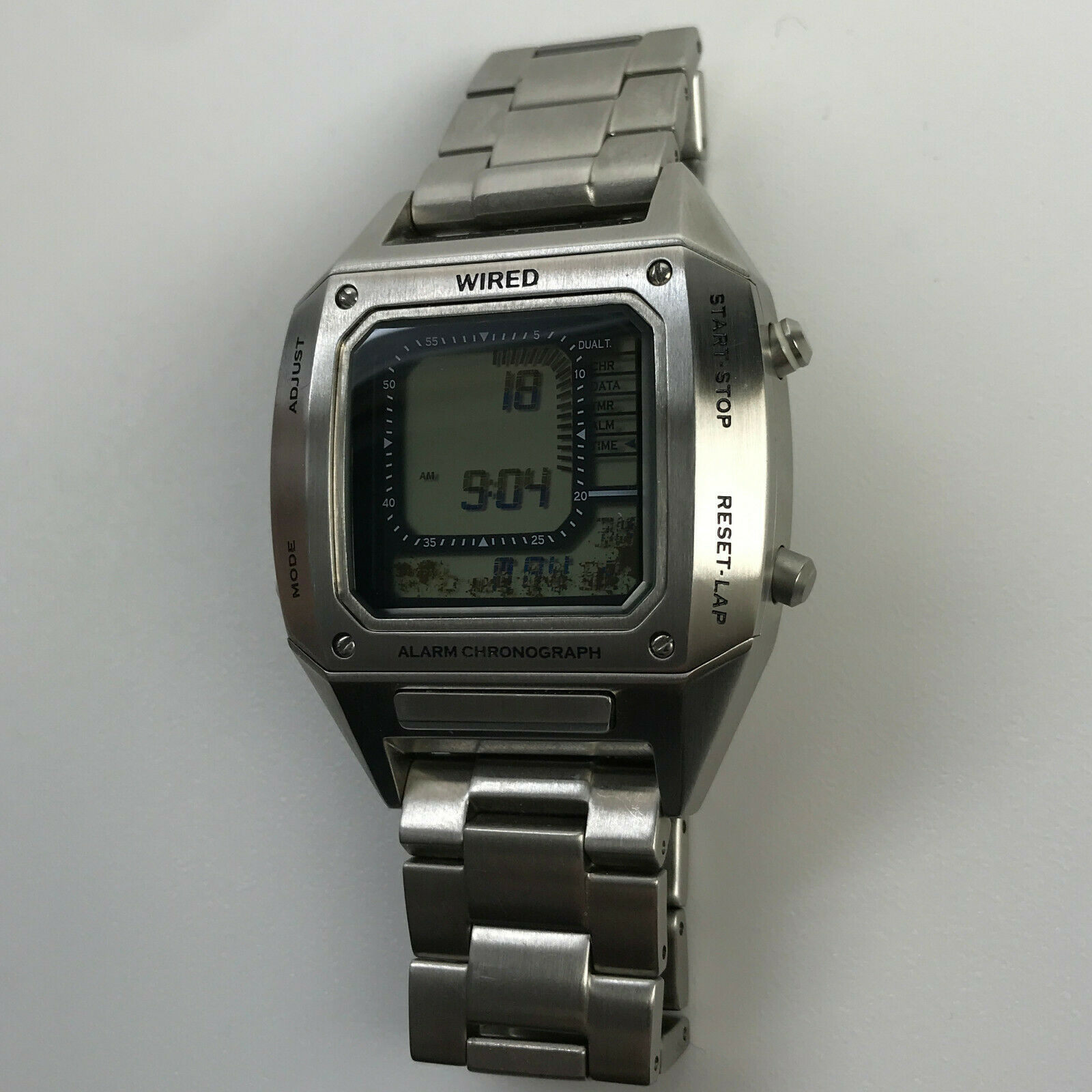 Seiko WIRED x BEAMS Solidity Watch silver digital W865 AGAM401