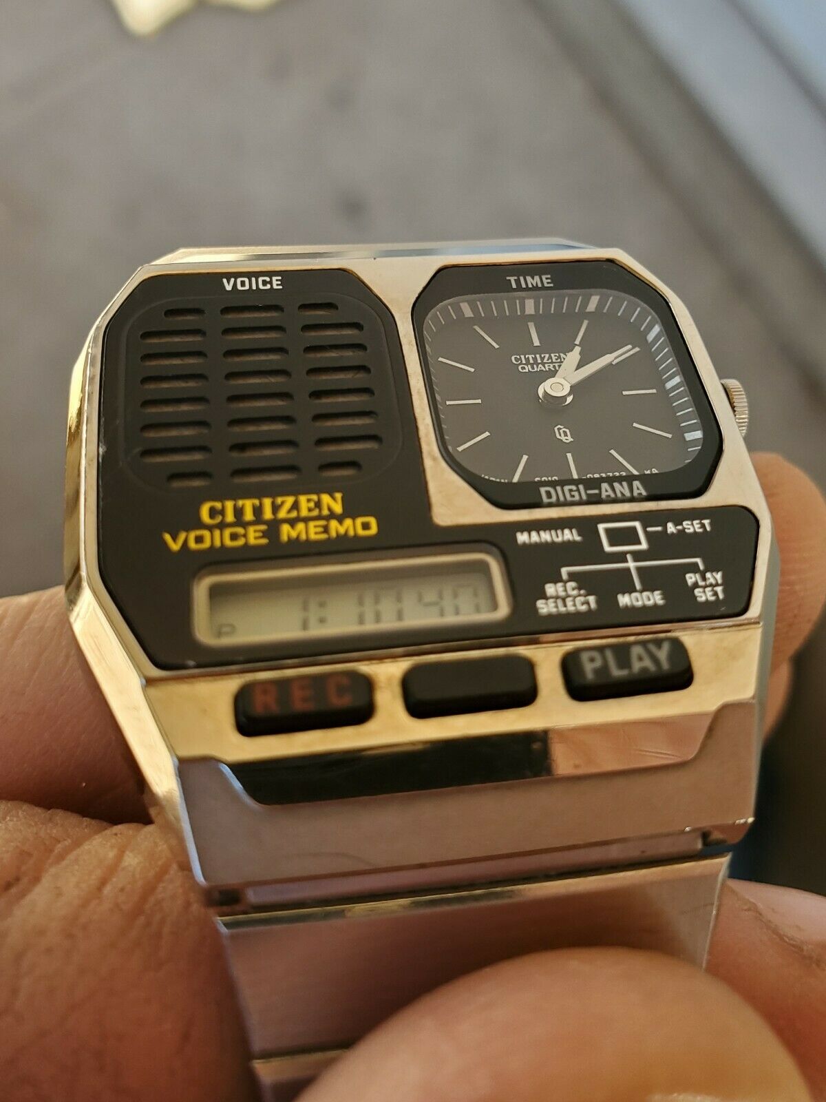 Citizen C010-085621 Voice Memo FULLY WORKING, Extremely clean