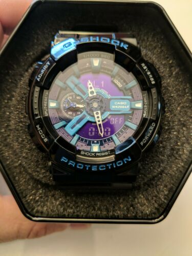 g shock blue face