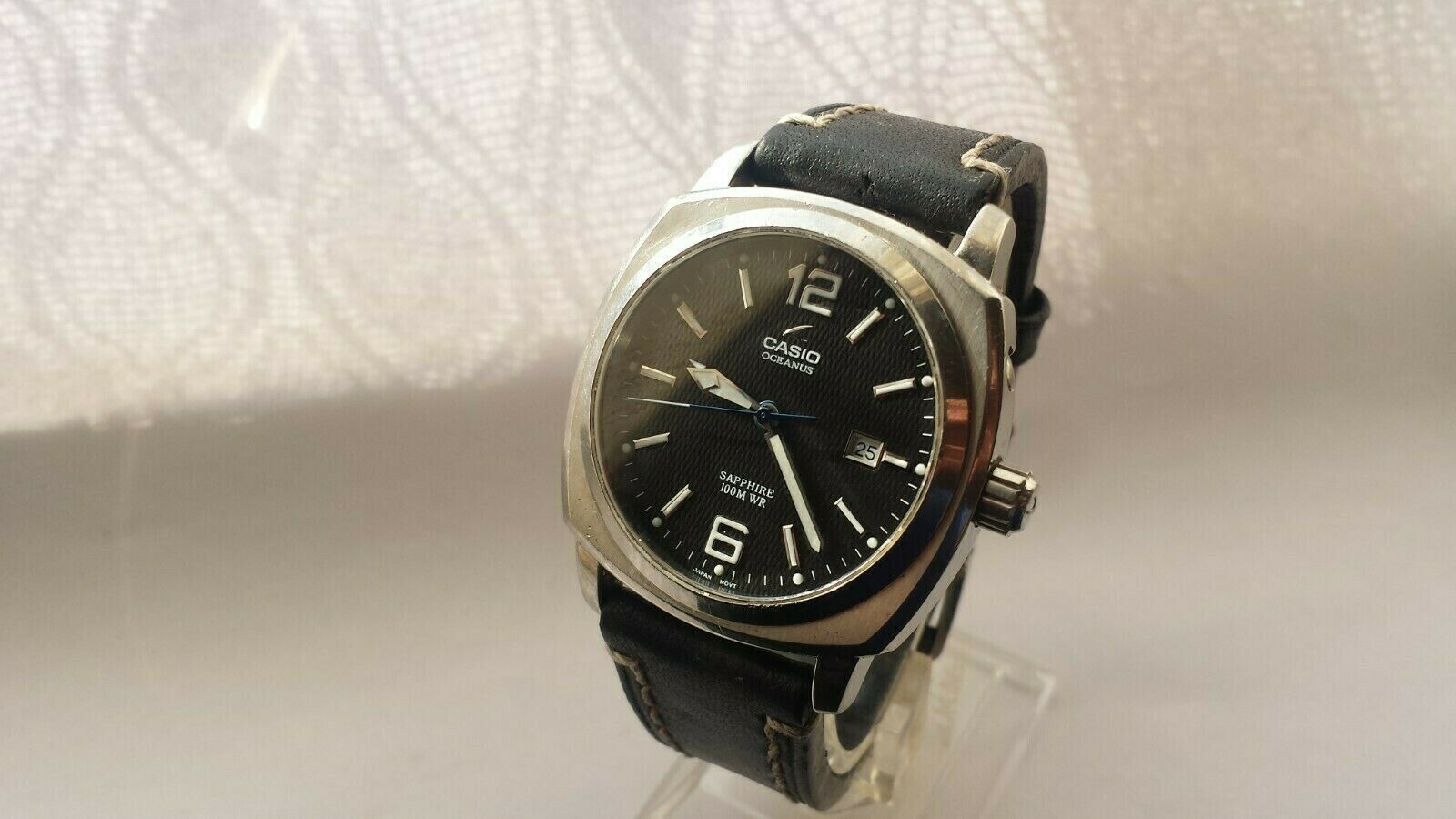 casio oceanus leather strap