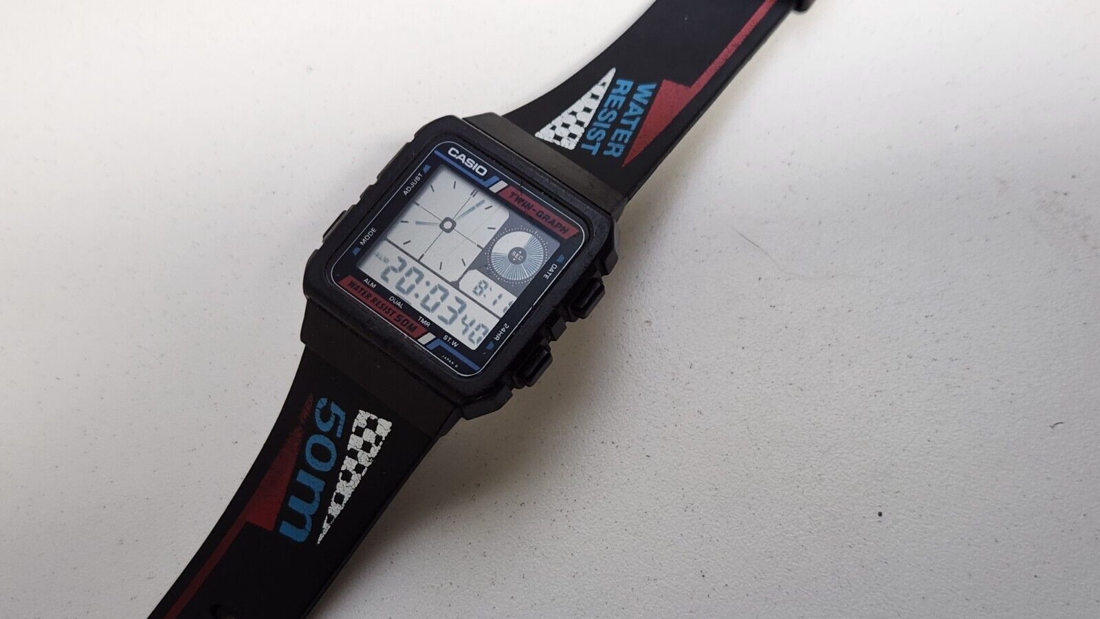 VINTAGE CASIO TWIN GRAPH WATCH AE-20W MADE IN JAPAN | WatchCharts  Marketplace