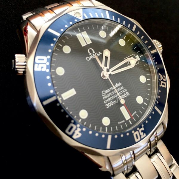 OMEGA Seamaster Pro COMPLETELY SVCD 300M Diver 41mm Auto Blue Bond ...