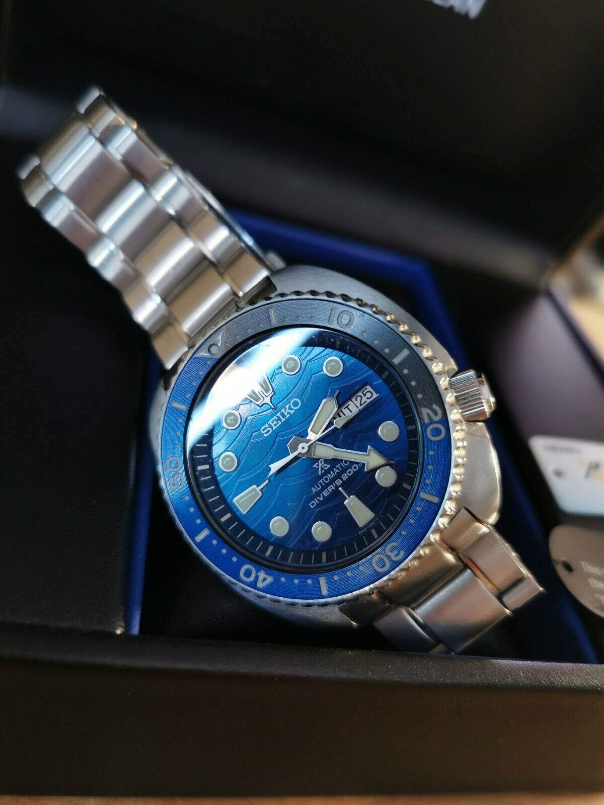 SEIKO TURTEL SRPD21K1 PROSPEX AUTOMATIK DIVER´S SAVE THE OCEAN SPEC ...