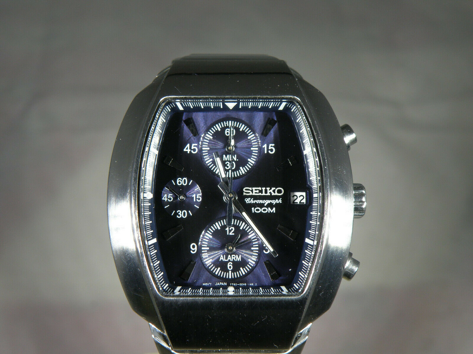 MENS SEIKO 7T62 0DJ0 CHRONOGRAPH WATCH VERY GOOD COND. BOXED