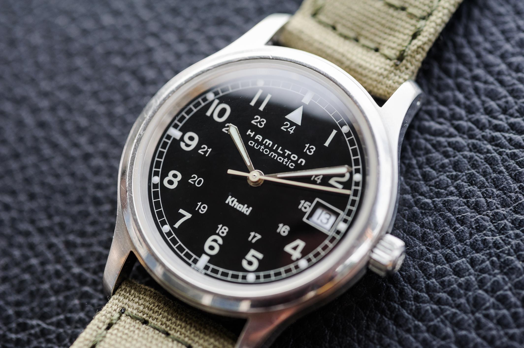 HAMILTON Khaki automatic　9721B Hamilton Khaki 9721B Day Automatic 25 Jewels Leather Band
