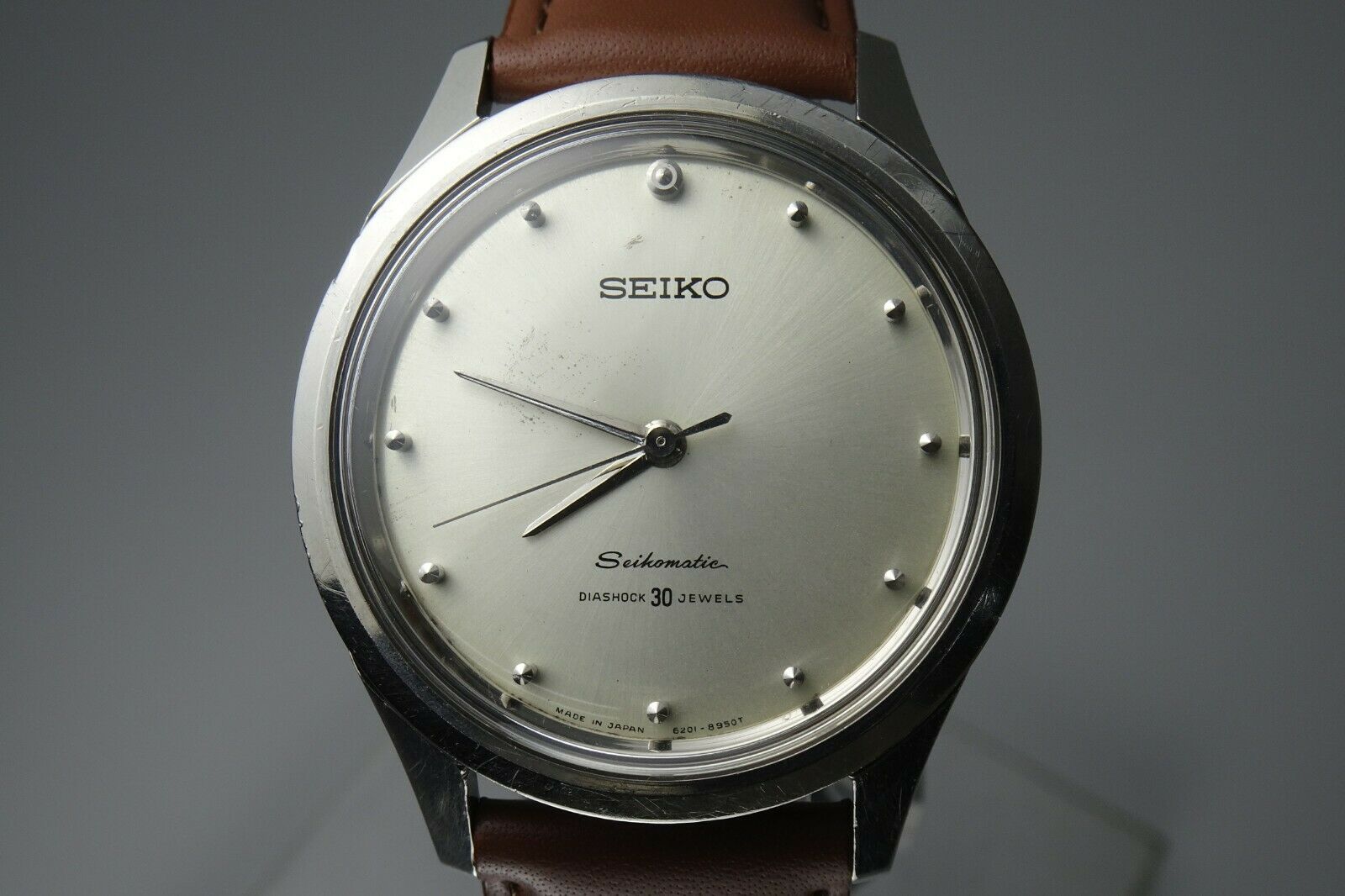 OH Vintage 1964 JAPAN SEIKO SEIKOMATIC 6201 8950 30Jewels