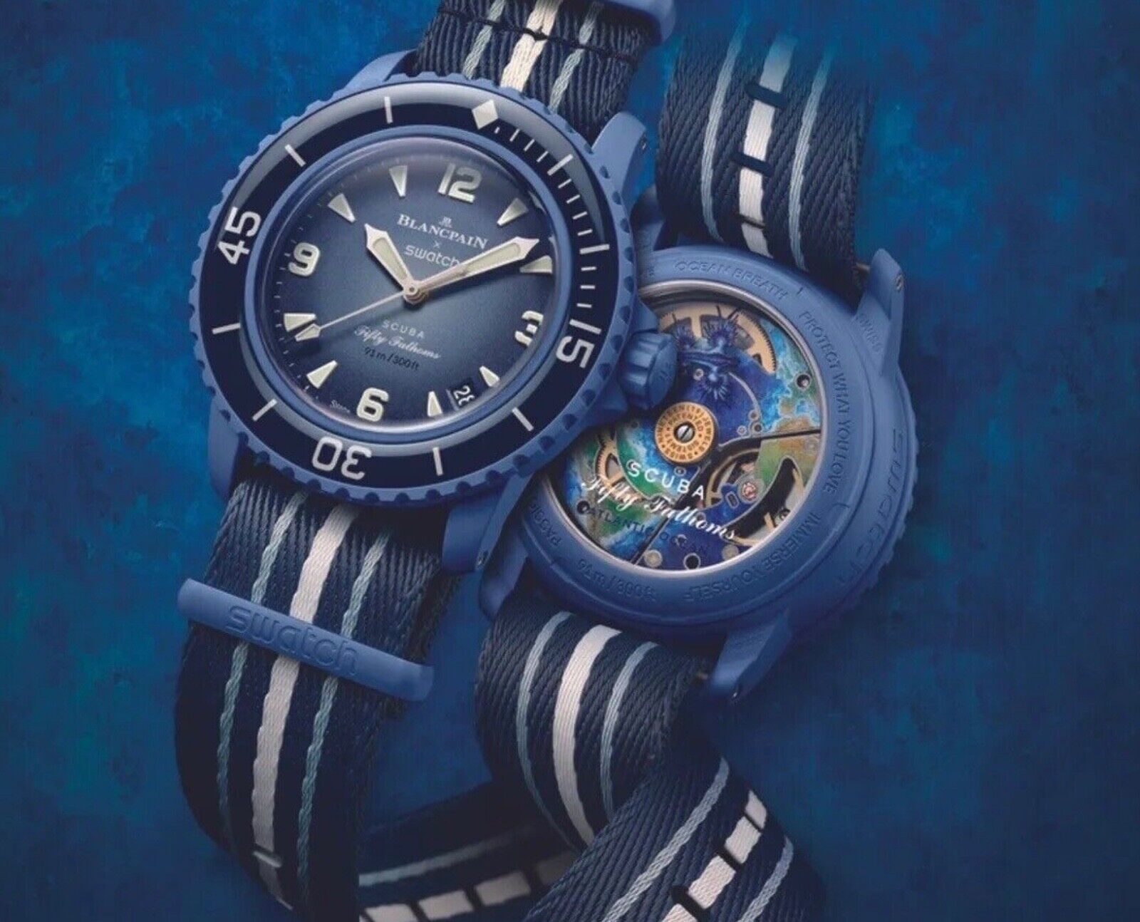 Swatch x Blancpain Scuba Fifty Fathoms Atlantic Ocean Watch