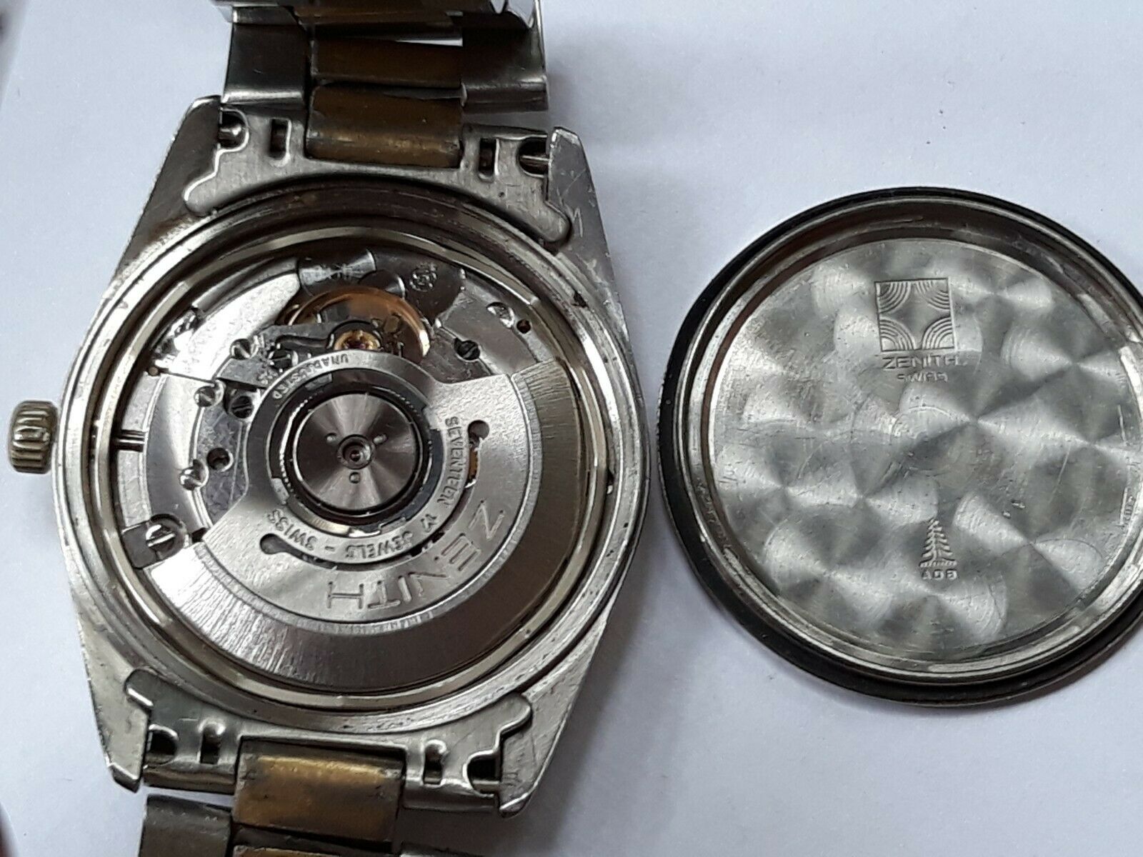 Vintage ZENITH Captain Automatic 17J Eta 490 With Date