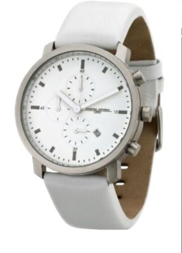 Jorg Gray Bright White And Silver popular Chronograph Mens Watch Model no.JG1460-14