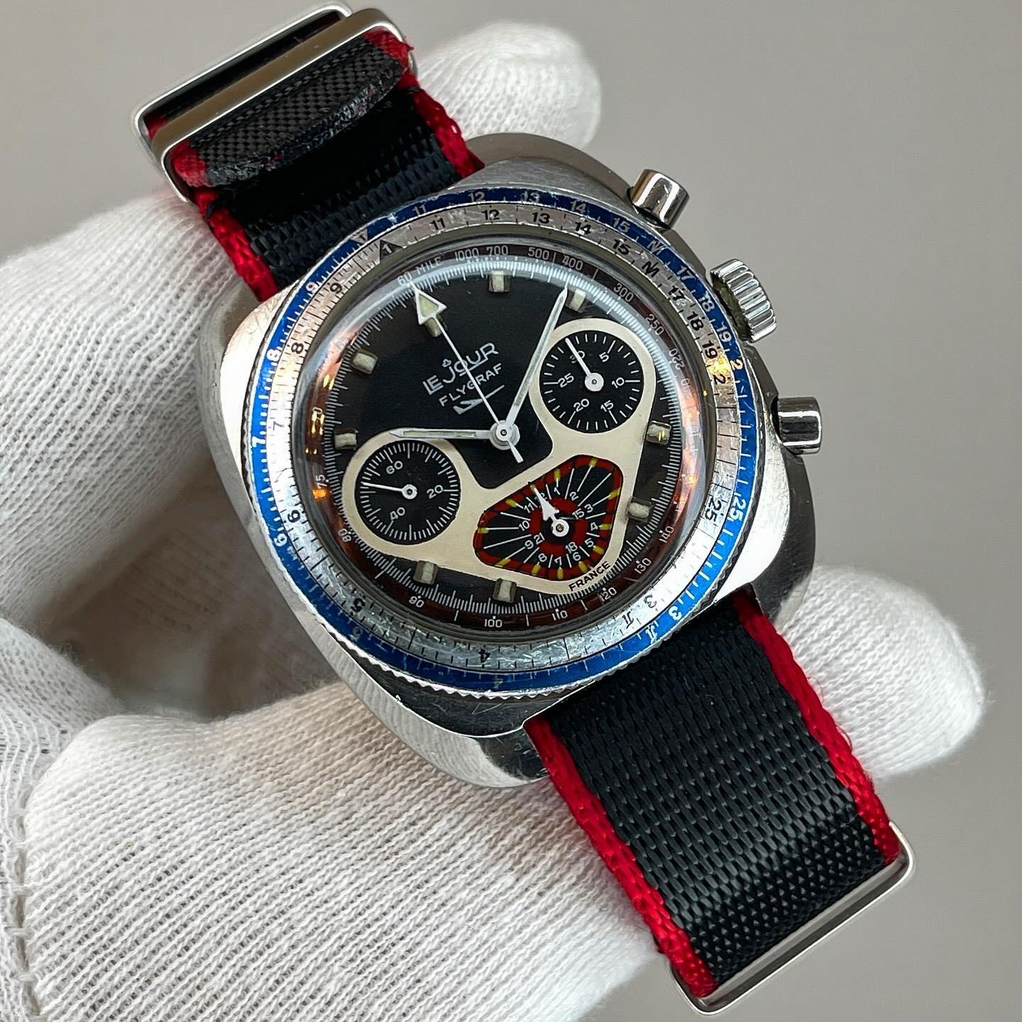 WTS]???? RARE vintage Le Jour / Yema Flygraf 40mm 1960-70s Chronograph  Valjoux Cal. 7736 , Excellent CONDITION ????, $950 SHIPPED ???? |  WatchCharts Marketplace