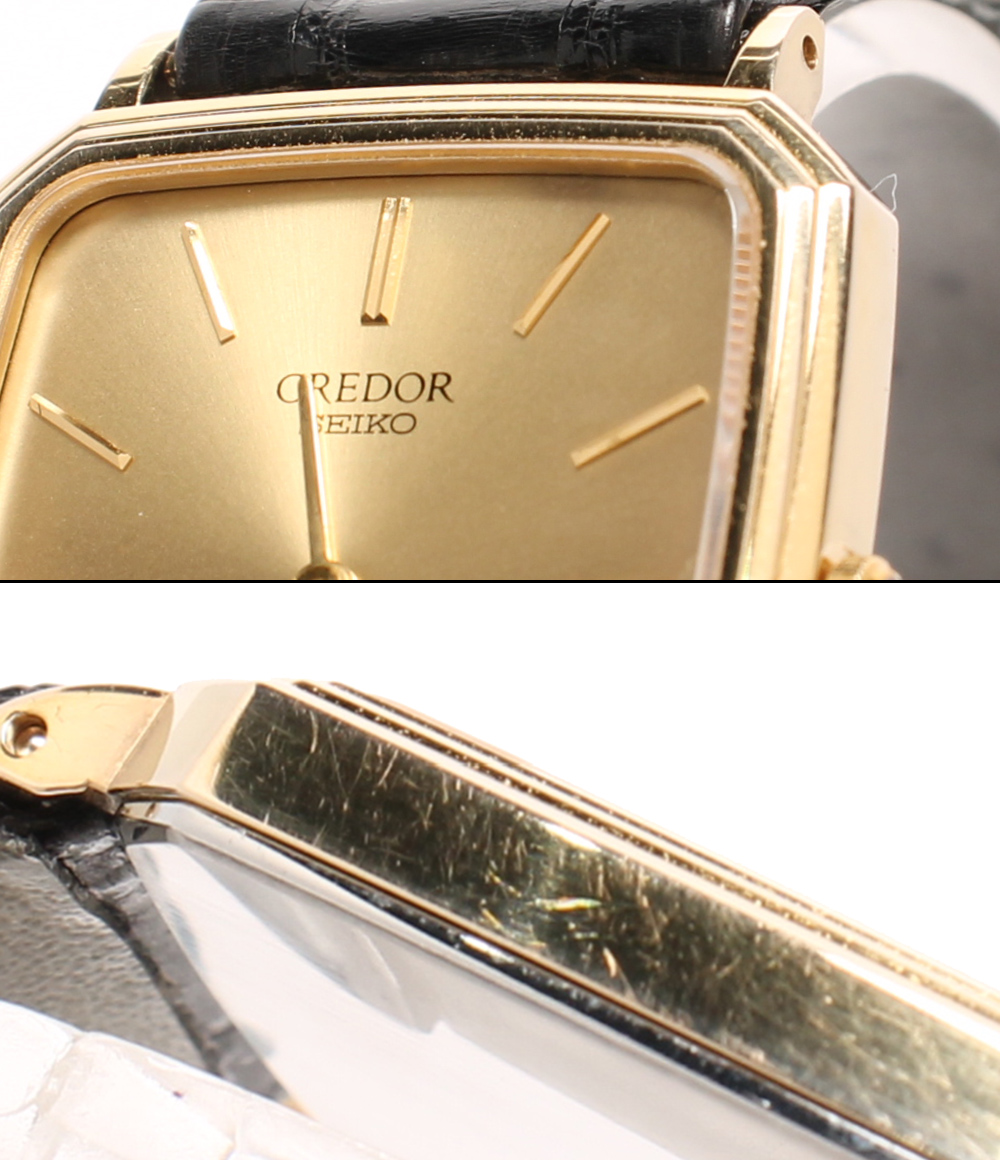 【SEIKO Quartz 】 クレドール 14K　 5930 - 5350 楽天市場】セイコー SEIKO 5930-5350 クレドール スクエア K14YG