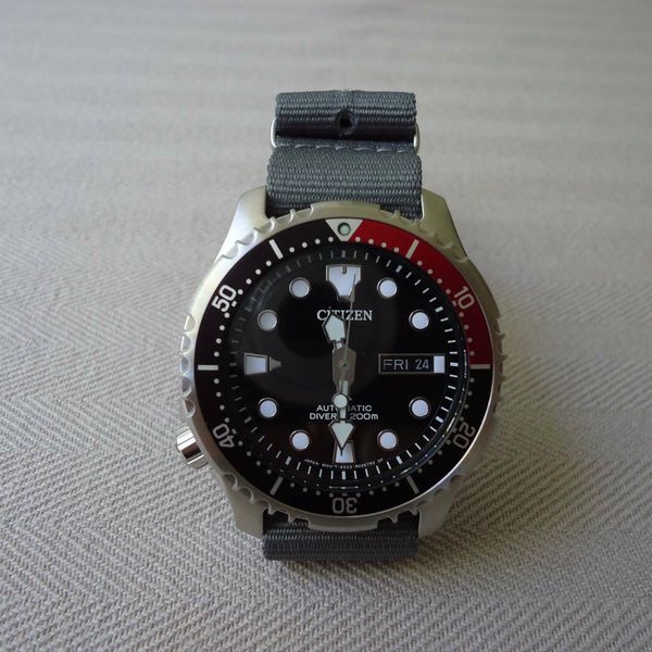 Citizen Promaster NY0085-19E automatic dive watch w. nato straps-new ...