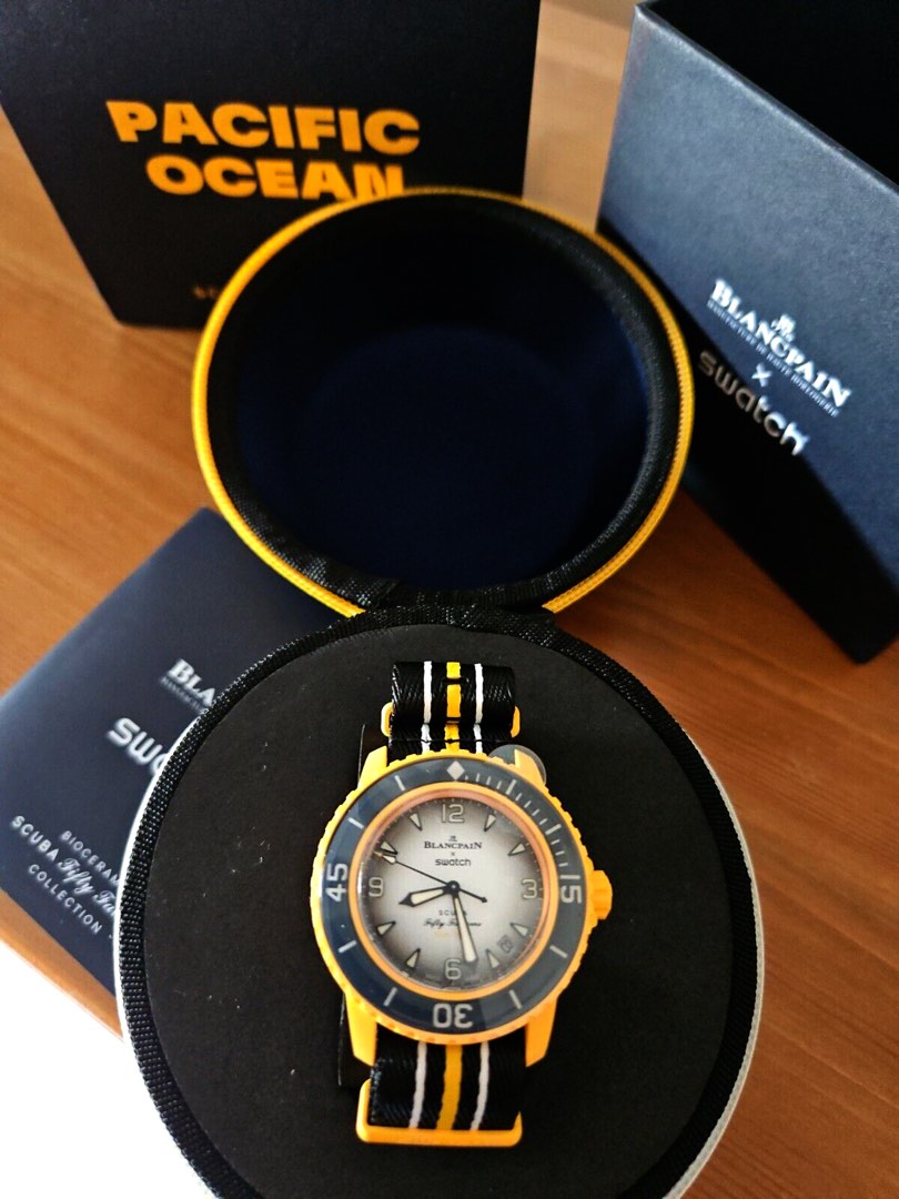 Blancpain x Swatch Bioceramic Scuba Fifty Fathoms Pacific Ocean