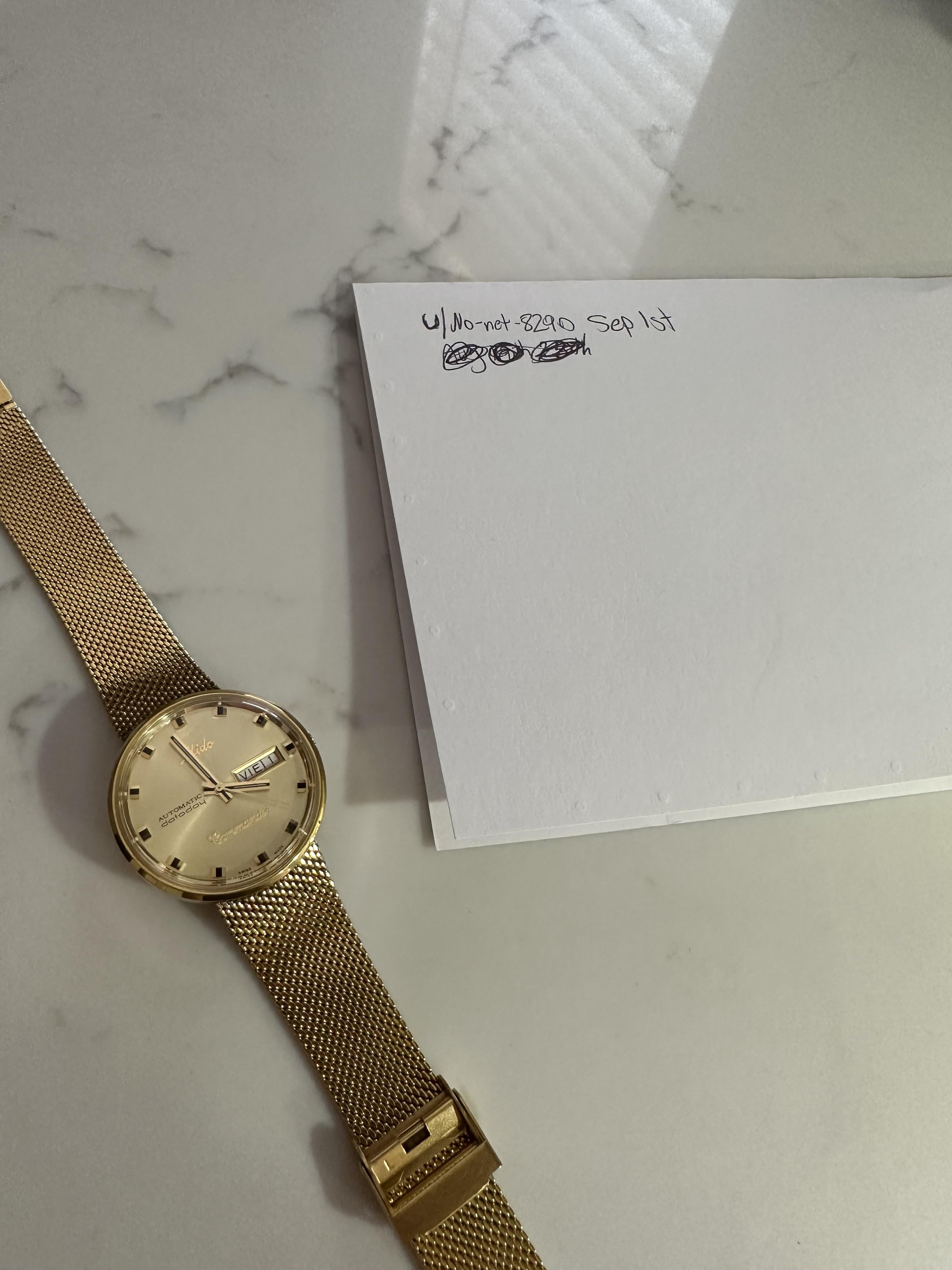 WTS] Mido Commander 1958 Reduced | WatchCharts Marketplace