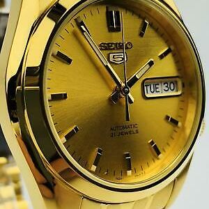 Seiko 5 Automatic Gold Stainless Steel Mens Watch SNK366K1 SNK366K RRP £199  | WatchCharts