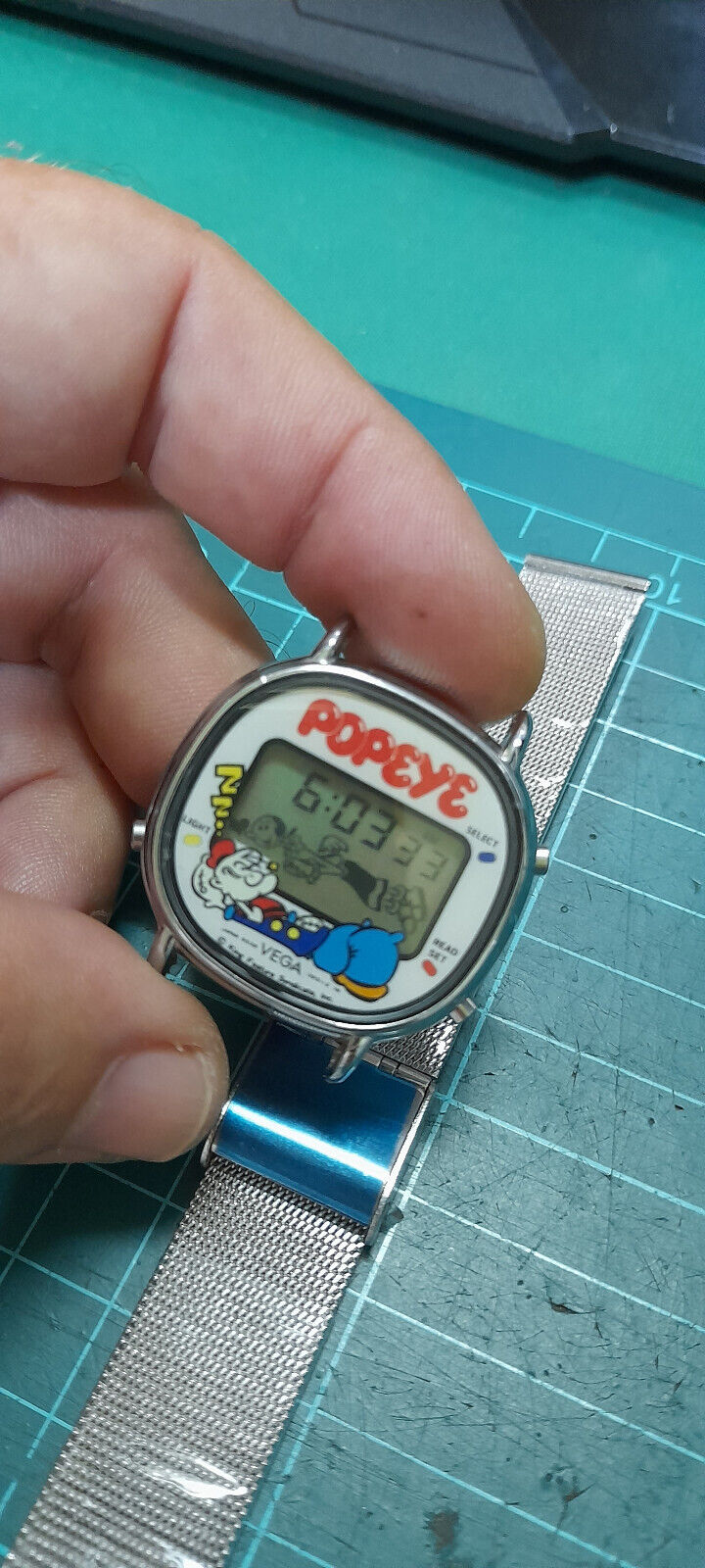 IPER RARE VINTAGE 80s VEGA By Citizen 9538-392311 LCD Watch Japan