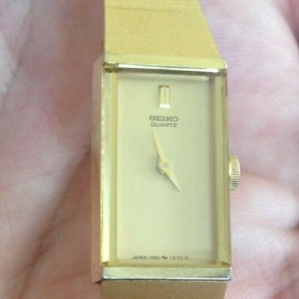 Seiko Quartz Ladies watch 1320-5960 gold coloured - new battery fitted |  WatchCharts
